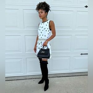 Nanette Lepore Women Music Box Romper Size 2 White Color gi